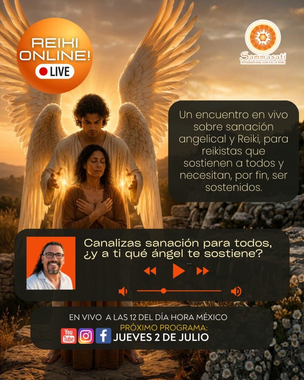 Reiki Online! Live — Sanación Angelical